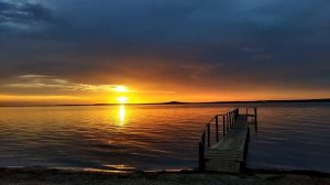 ЗАКАТ У МОРЯ. Поселок Приморский Темрюкский район. Переезд на юг.
