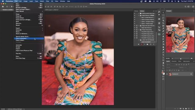 Logo Watermark Action in Adobe Photoshop смотреть онлайн