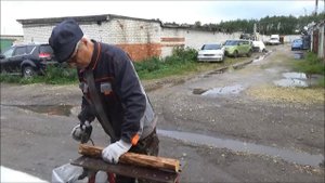 Заготовка щепы для дымогенератора. Способ 3 и 4.