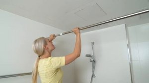 Tatkraft Oscar - Карниз для ванной комнаты, телескопический, длина 140 - 260 см