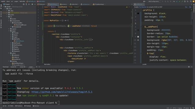 React JS - Социальная сеть (8) смотреть онлайн