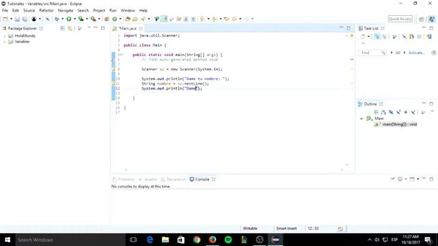 Tutorial Java para principiantes (Eclipse) : 3. Scanner смотреть онлайн