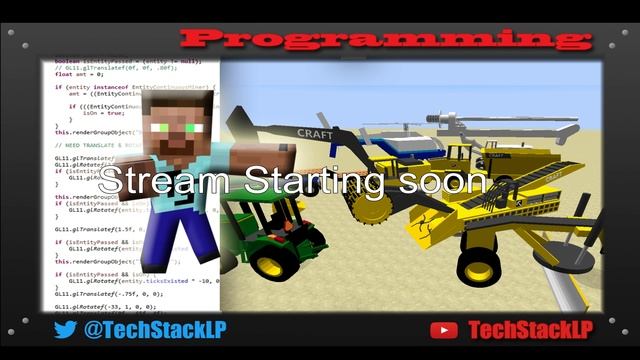 Working on my Minecraft mod - Techstack's Heavy Machinery Mod!