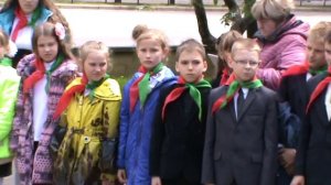 Приём в пионеры. СШ №17 г.Витебска.