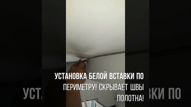 УСТАНОВКА ВСТАВКИ И НАТЯЖНОГО ПОТОЛКА! смотреть онлайн