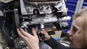 Инжекторный двигатель на Заз 968. Часть 8 (разводка водяного охлаждения)