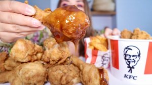 МУКБАНГ • 10 KFC за раз / ножки КФС  • АСМР ASMR (chicken eating) MUKBANG