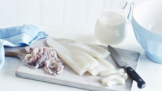 Хрустящие кольца кальмаров
