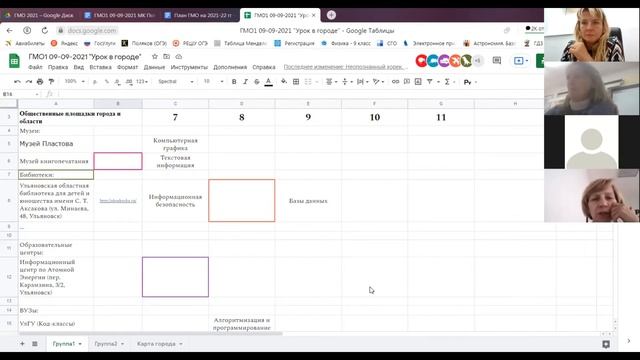 Первое заседание ГМО (городского методического объединения) учителей информатики (09.09.2021) смотреть онлайн