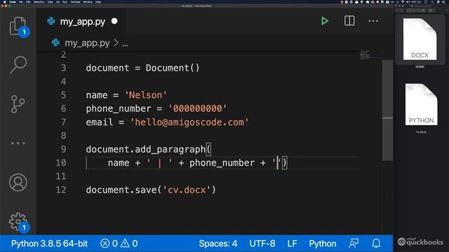 Write Paragraphs to Word Documents with Python | Python Tutorial #18