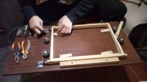 Станок для натягивания проволоки на нестандартные  рамки