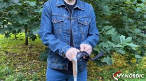 Как надеть темляк для скандинавских палок