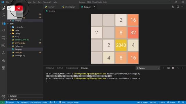 Automating '2048' Android using Python, ADB and OpenCV смотреть онлайн