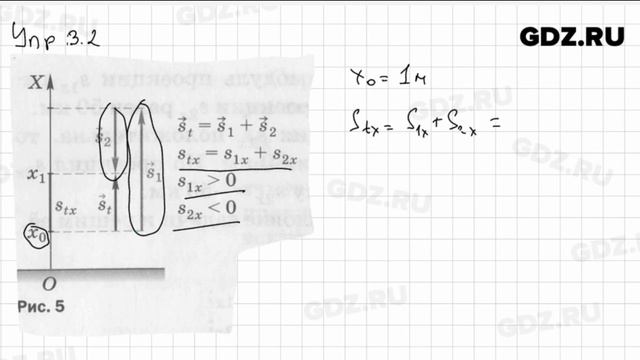 Упр 3.2 - Физика 9 класс Пёрышкин смотреть онлайн