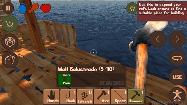 Raft Survival Simulator - Gameplay Walkthrough Part 7 (iOS, Android) смотреть онлайн