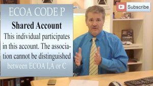 ECOA codes on credit report "Equal Credit Opportunity Act"