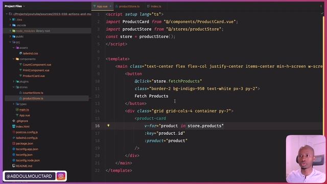 Pinia ~ Actions - vuejs 3 смотреть онлайн