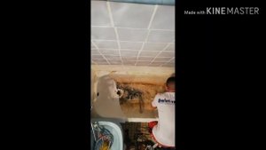 Демонтаж испорченного акрилового вкладыша