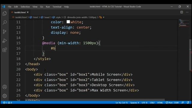 CSS Media Queries working explained, #21 CSS