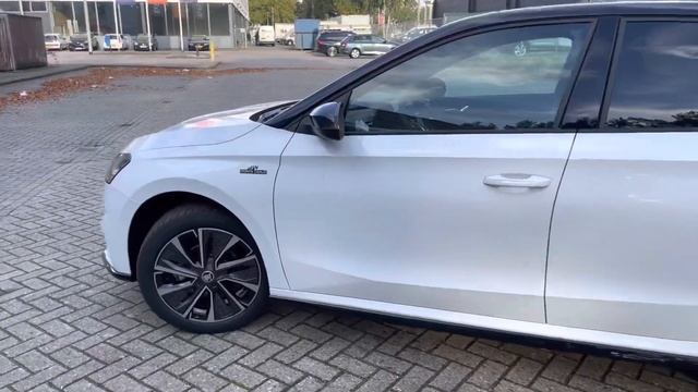 Skoda NEW Fabia 2023 Monte Carlo in 4K Moon White Metal 17 Inch Procion Walk Around & Detail inside