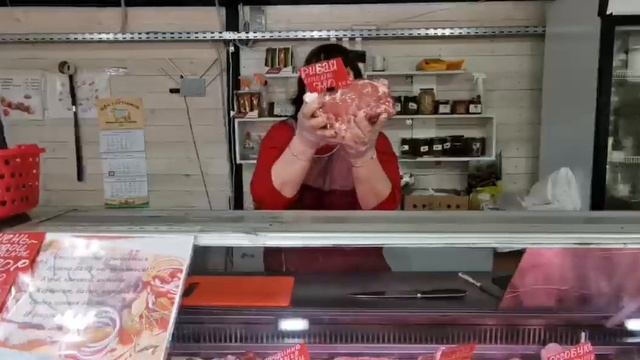 Ферма-Маркет Отрада, мясной отдел. смотреть онлайн