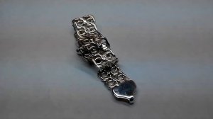 Браслет из серебра двойной арабский бисмарк под камни