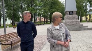 В Велиже продолжается масштабное благоустройство центра города.