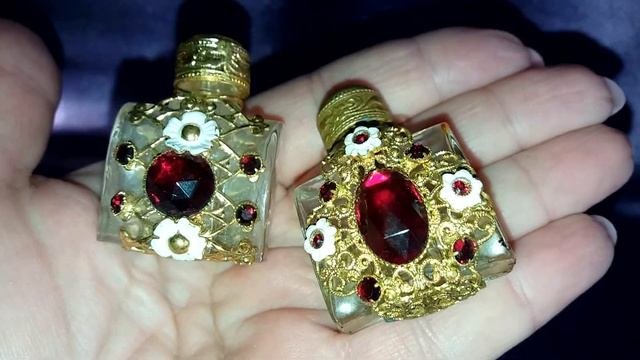 Винтажные  чешские  флаконы!Моя винтажная коллекция!