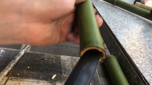 Making a secret BAMBOO KNIFE