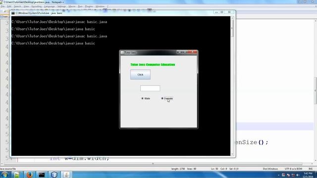 How To Use RadioButton In JFrame FormWithout NetBeans In Tamil смотреть онлайн