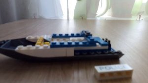 Лего полицейская лодка самоделка