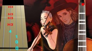 Måneskin - I WANNA BE YOUR SLAVE (Play Along Violin Tab Tutorial)