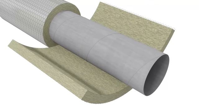 Thermal insulation of circular duct with PAROC wired mat смотреть онлайн