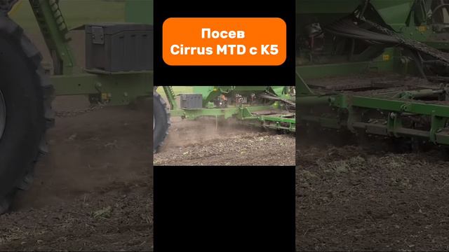 Посев Cirrus MTD с К5 #amazone #cirrus #seeder #k5 #kirovets