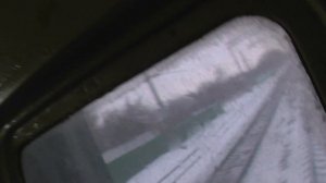 Тамбур в поезде и вид из окна последнего вагона! Везде рельсы. Россия (Russia), Moscow (Москва).).