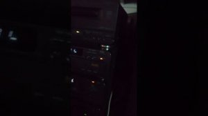 Technics 610. Кассетный магнитофон в музыкальном центре.