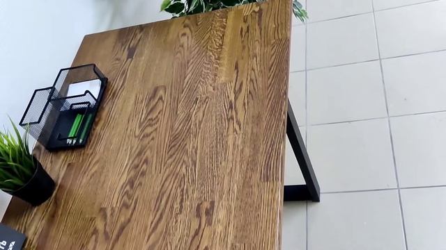Стол лофт из массива дуба 120×60 цвет палисандр смотреть онлайн