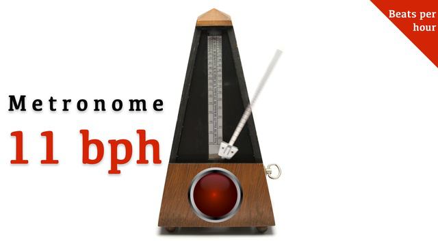 Metronome 11 bph 🎼 (beats per hour) смотреть онлайн