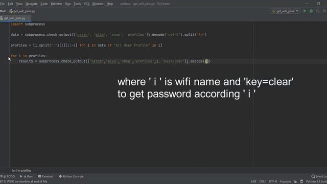 Python - Get WiFi Password using Python