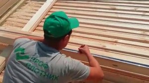 Запиливание бруса для сборки венцов сруба по технологии '' тёплый угол''