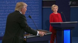 Словесная схватка, за которой следил и которую обс...ь мир, - Хиллари Клинтон против Дональда Трампа