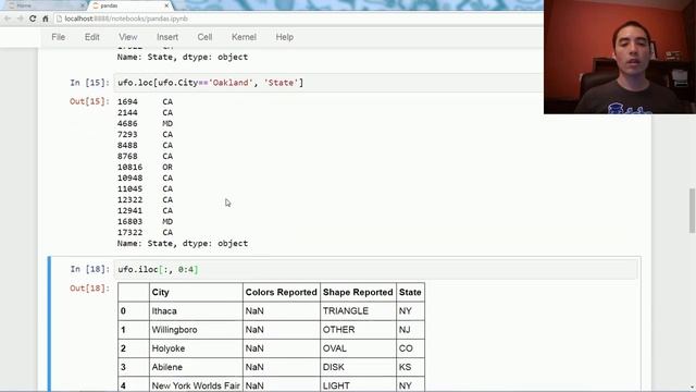 19. Как мне выбрать несколько строк и столбцов из фрейма данных pandas? смотреть онлайн