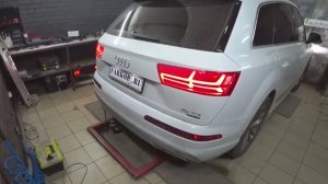 Установка фаркопа на Audi Q7 (2019 г.в.) с подключением блока согласования.