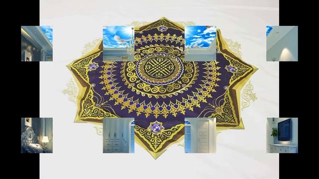 3Dпотолок //казахский орнамент// смотреть онлайн