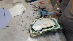 Кованый карбон. Изготовление крышки зеркала  в вакууме. Forged carbon fiber. Cap Skyline R32. DIY