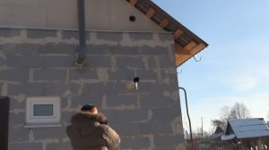 Строительство дома из пеноблока 200 мм.Пермь .Testo тепловизор.