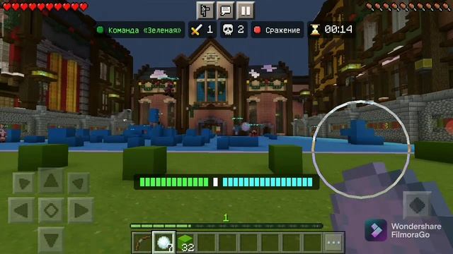 Играю в Snow Wars на сервере The Hive смотреть онлайн