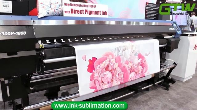 Direct to Fabric Inkjet Printer Mimaki Tx300p 1800 смотреть онлайн
