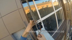 Монтаж кондиционера Hisense на вентилируемый фасад с экраном