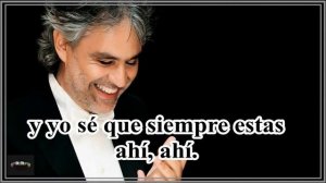 "Por ti volare" - ( letra ) - Andrea Bocelli